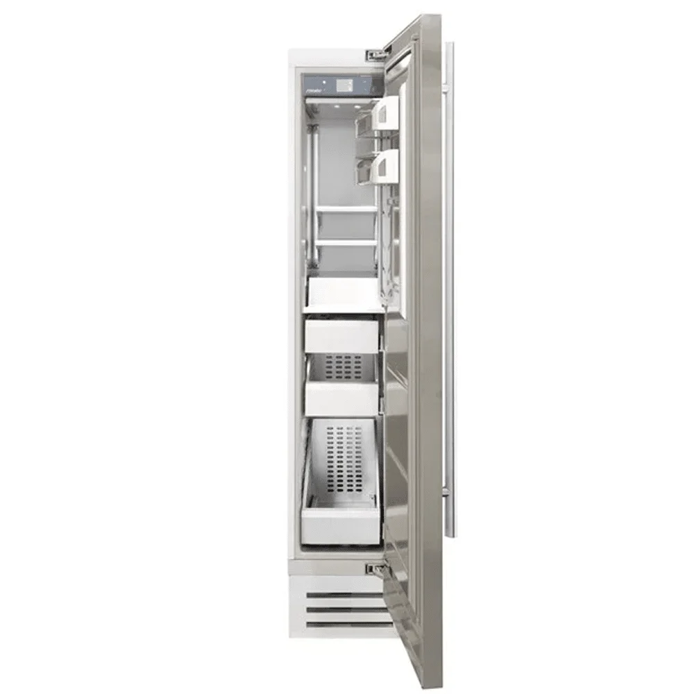 FHIABA 18” 3 drawer, SS column freezer