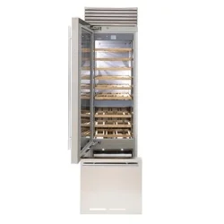 FHIABA 24” SS Wine Cellar with Bottom Freezer