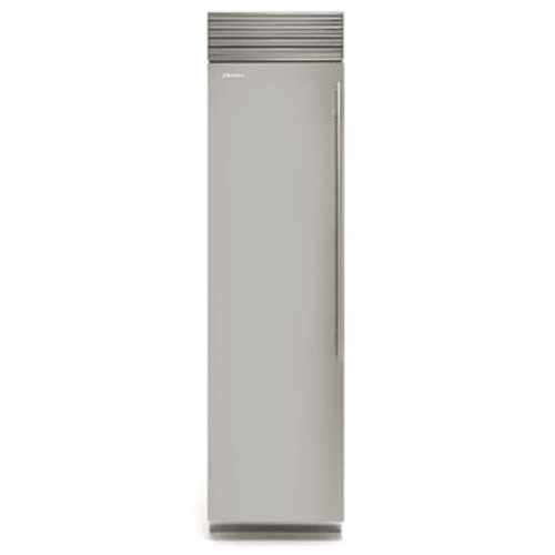 A silver FHIABA 24” 4 drawer, SS column freezer on a white background.