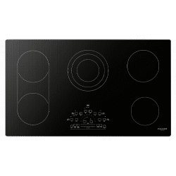 A FULGOR 36" COOKTOPS - RADIANT featuring four burners.