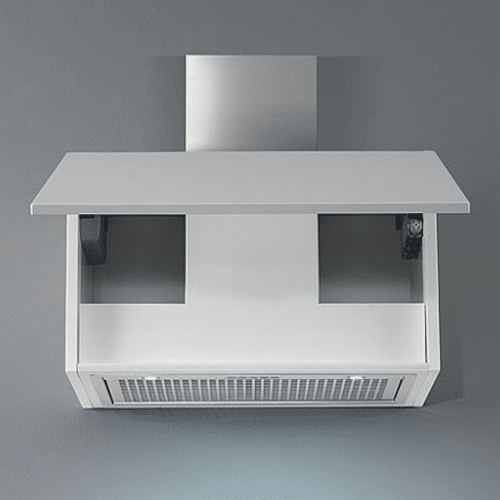 A white FALMEC 20” NRS Insert kitchen hood hanging on a gray wall.
Product Name: FALMEC 20” NRS Insert