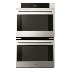 A FULGOR 30" WALL OVENS - DOUBLE stainless steel double wall oven with two ovens.