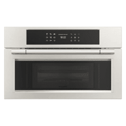 A sleek stainless steel FULGOR 30" COMBI SPEED OVEN on a white background.