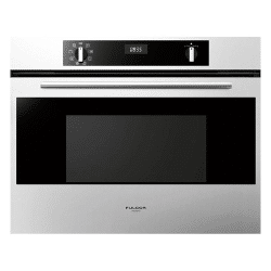 A FULGOR 30" WALL OVENS - SINGLE stainless steel oven with a digital display.