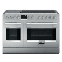The FULGOR 48" PRO RANGES - SOFIA is a stainless steel oven with two ovens, perfect for any professional kitchen.