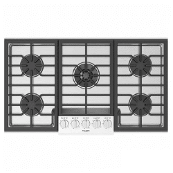 A FULGOR 36" COOKTOPS - PRO GAS with four burners on a white background.