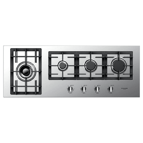 The FULGOR 42" COOKTOPS - GAS combines stainless steel durability with four powerful burners.